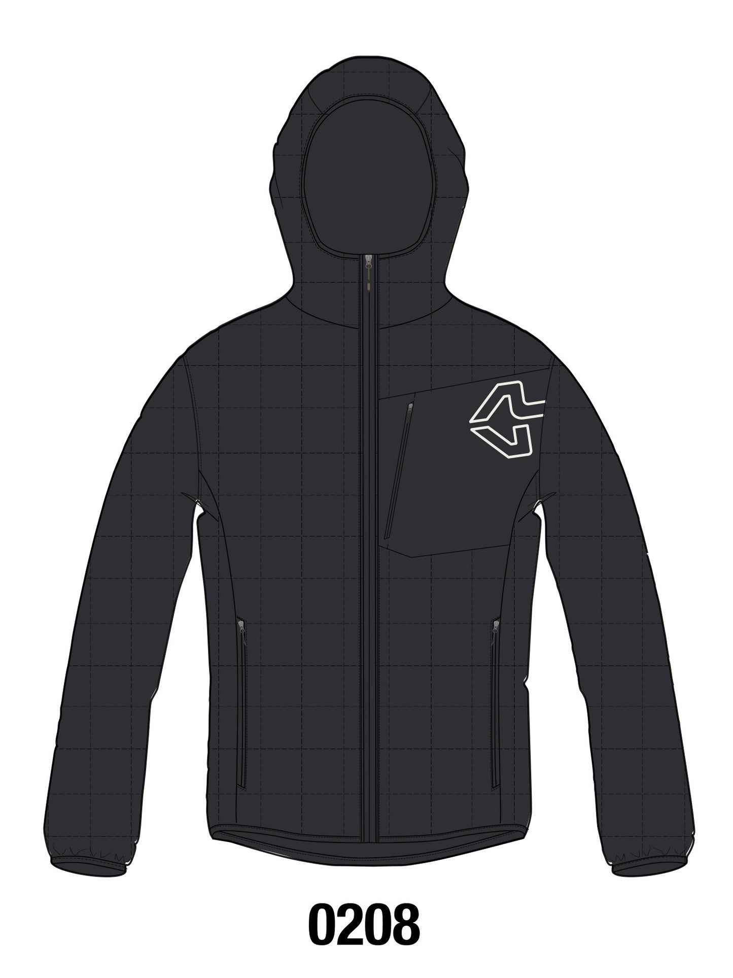GOLDEN GATE HOODIE PADDED MAN JACKET