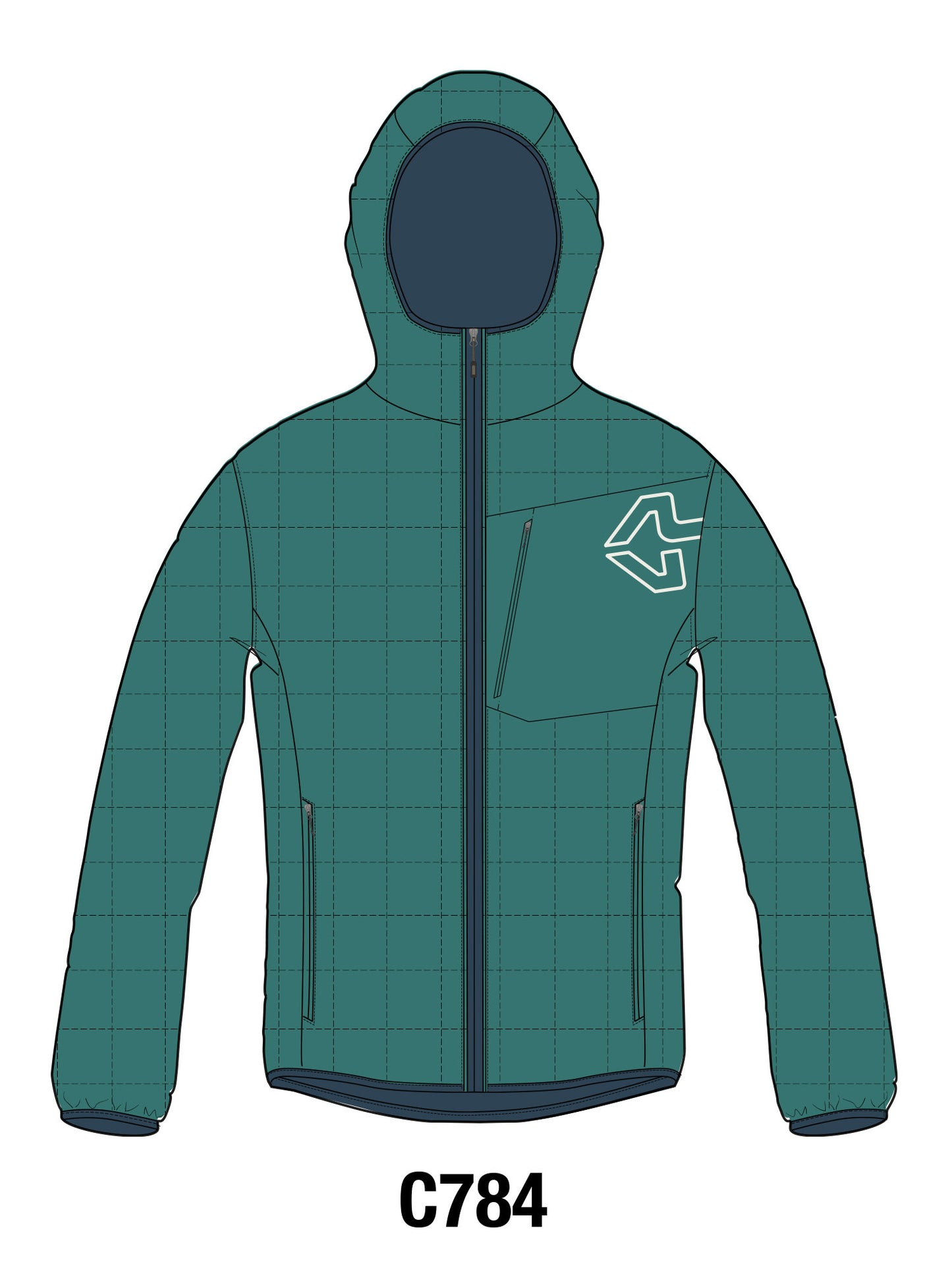 GOLDEN GATE HOODIE PADDED MAN JACKET