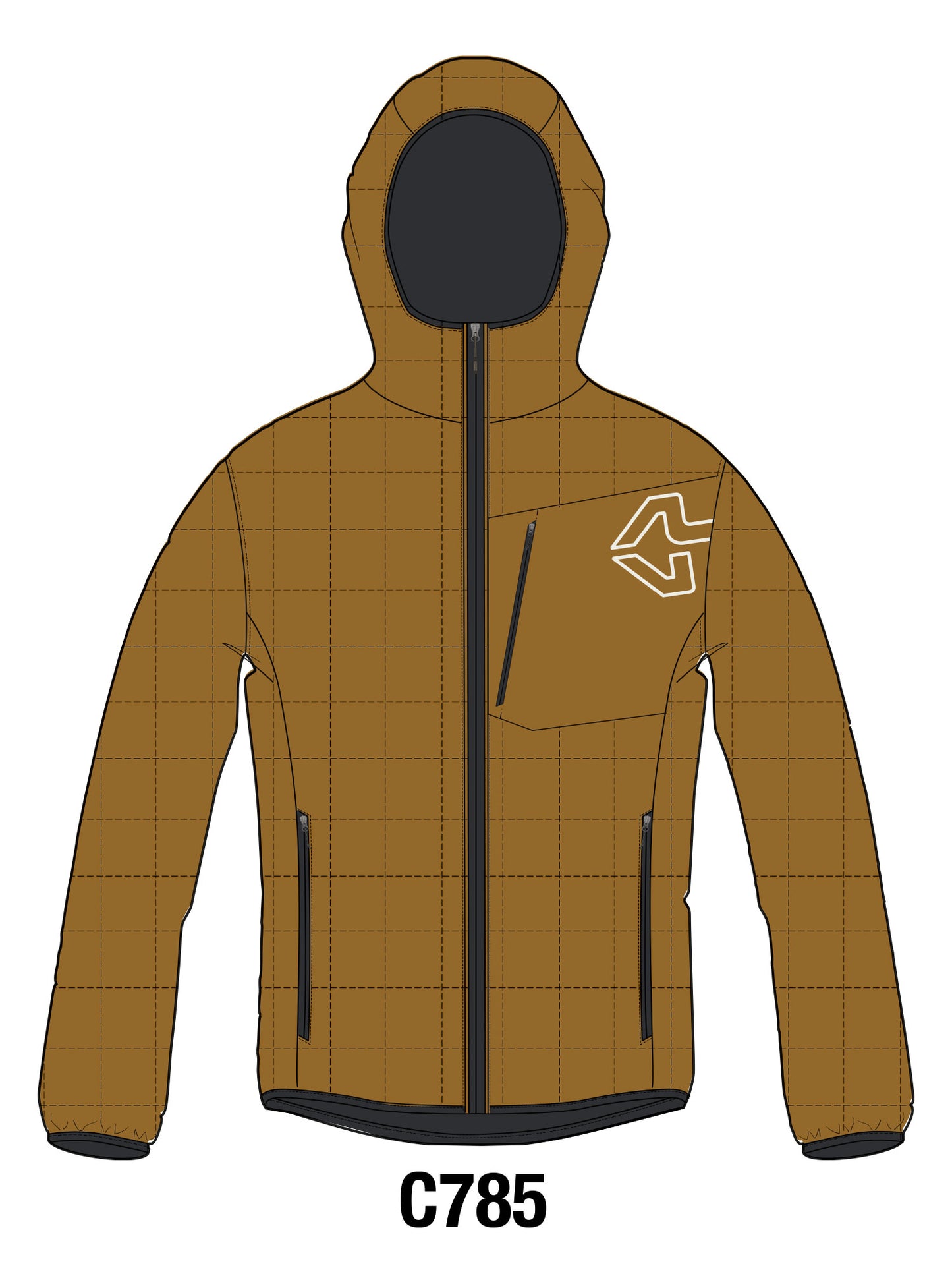 GOLDEN GATE HOODIE PADDED MAN JACKET