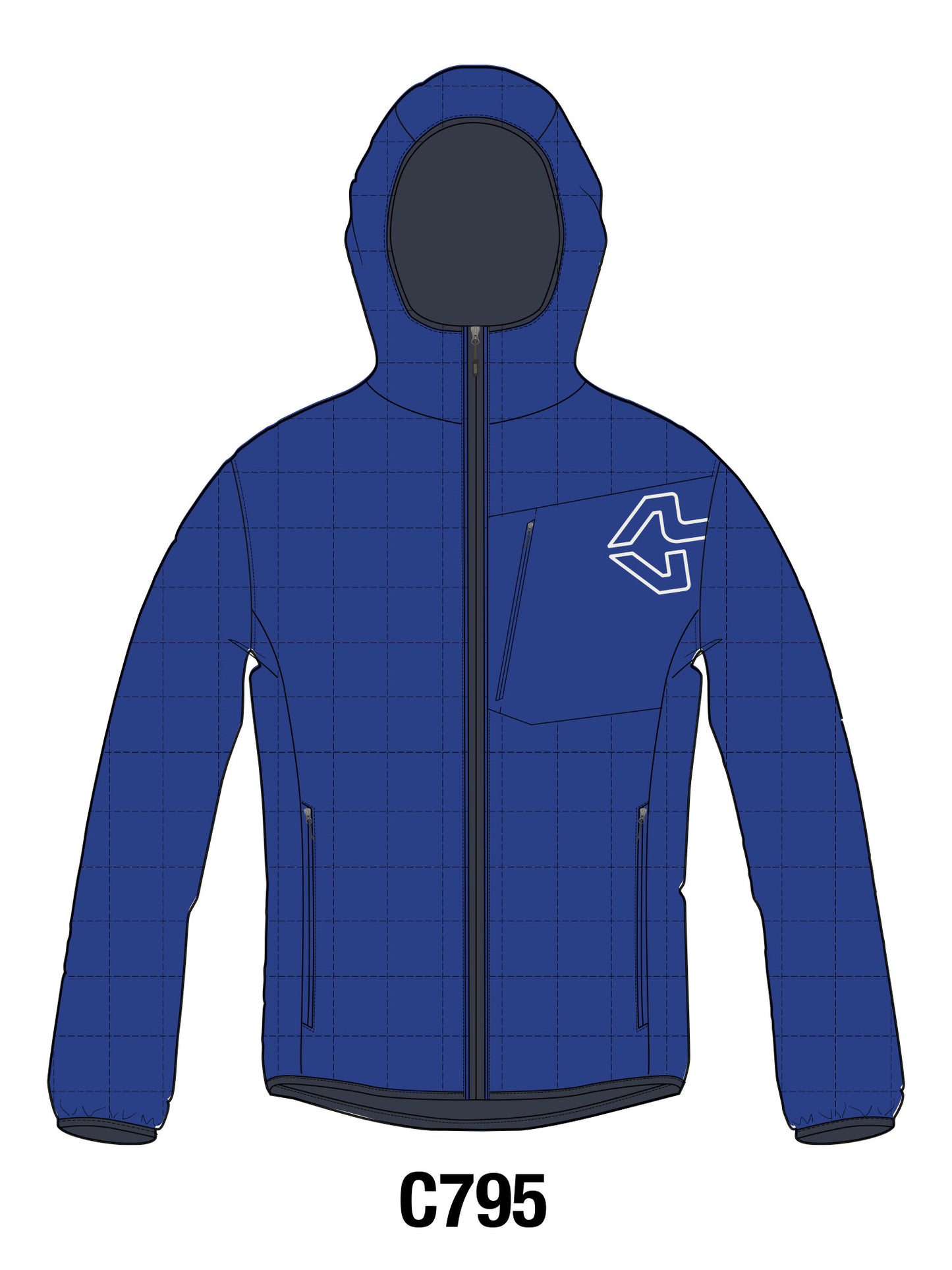 GOLDEN GATE HOODIE PADDED MAN JACKET
