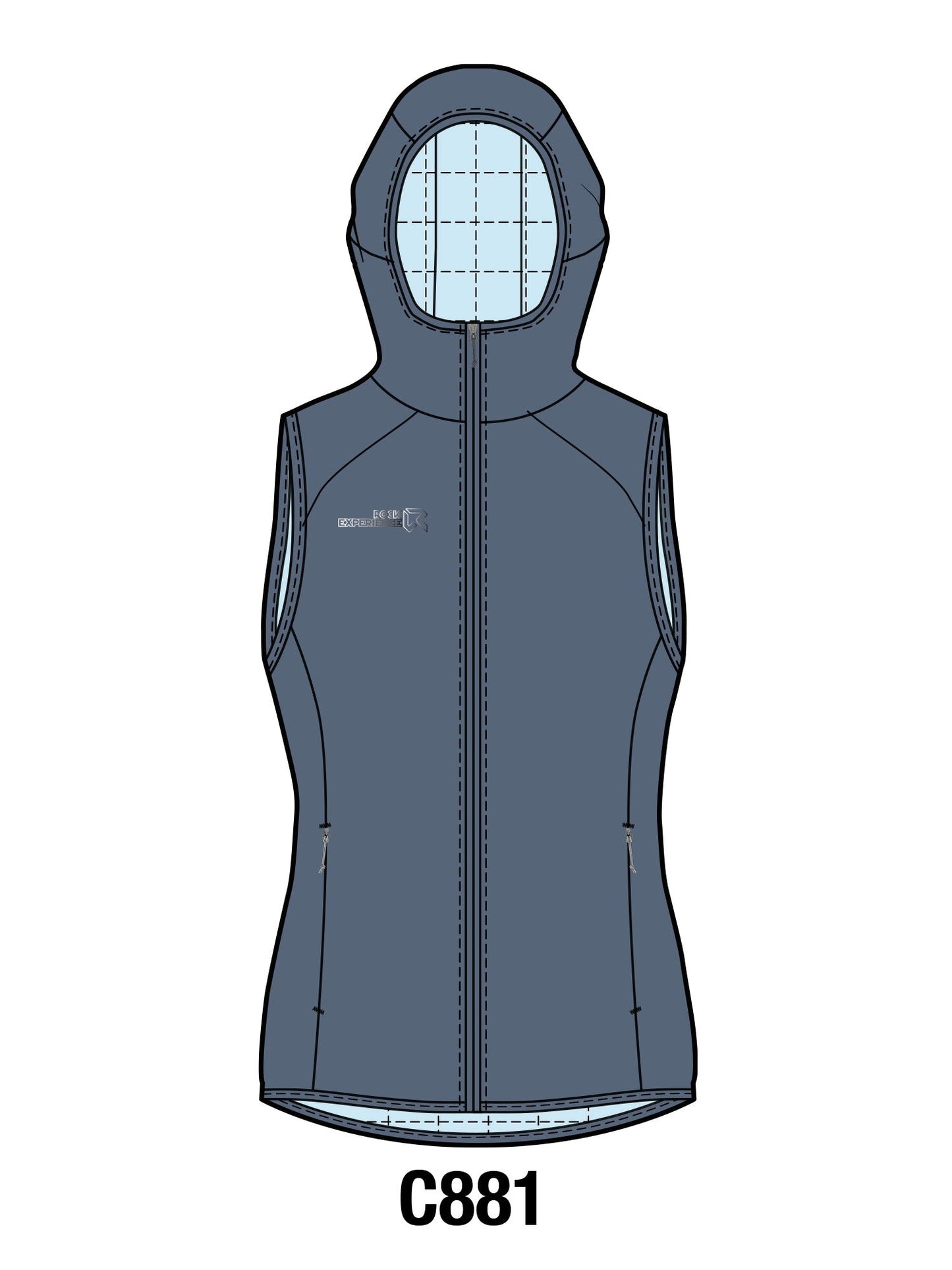 GOLDEN GATE HOODIE PADDED WOMAN VEST