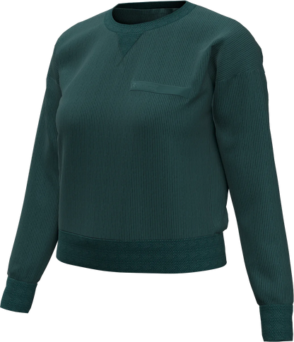 EMBER CORD CREW NECK WOMAN FLEECE