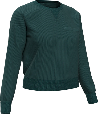 EMBER CORD CREW NECK WOMAN FLEECE