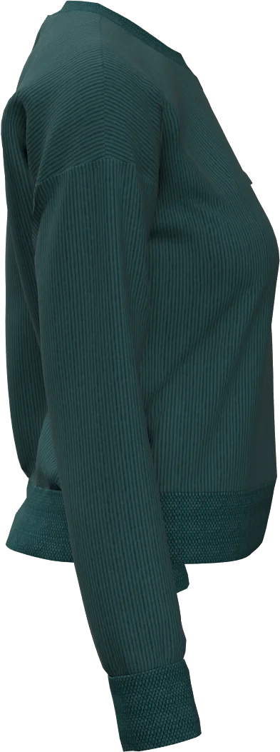 EMBER CORD CREW NECK WOMAN FLEECE