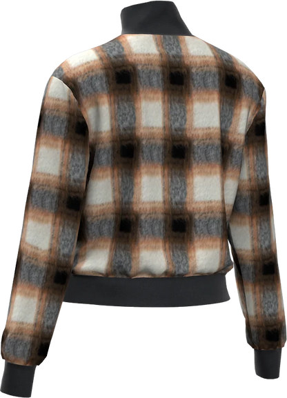 BLOOM MOCK NECK WOMAN FLEECE