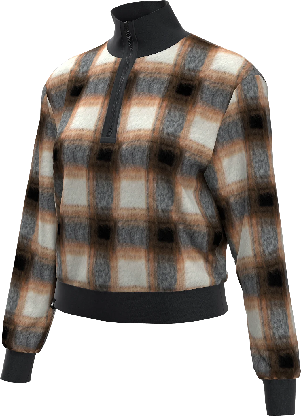 BLOOM MOCK NECK WOMAN FLEECE