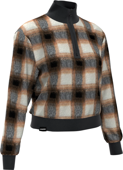 BLOOM MOCK NECK WOMAN FLEECE