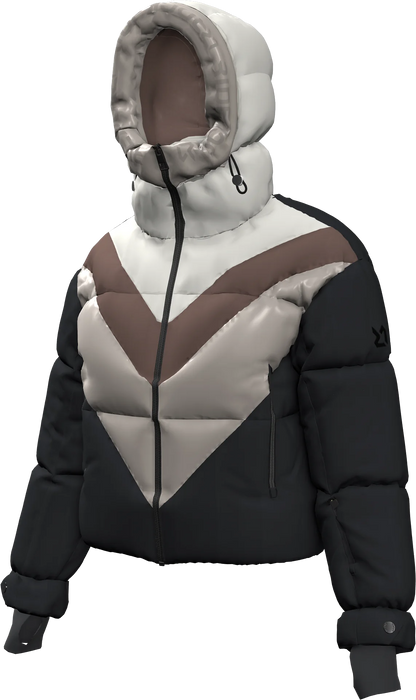 BIG WHITE PADDED WOMAN JACKET