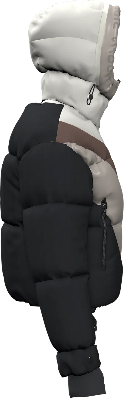 BIG WHITE PADDED WOMAN JACKET