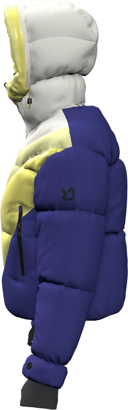 BIG WHITE PADDED WOMAN JACKET