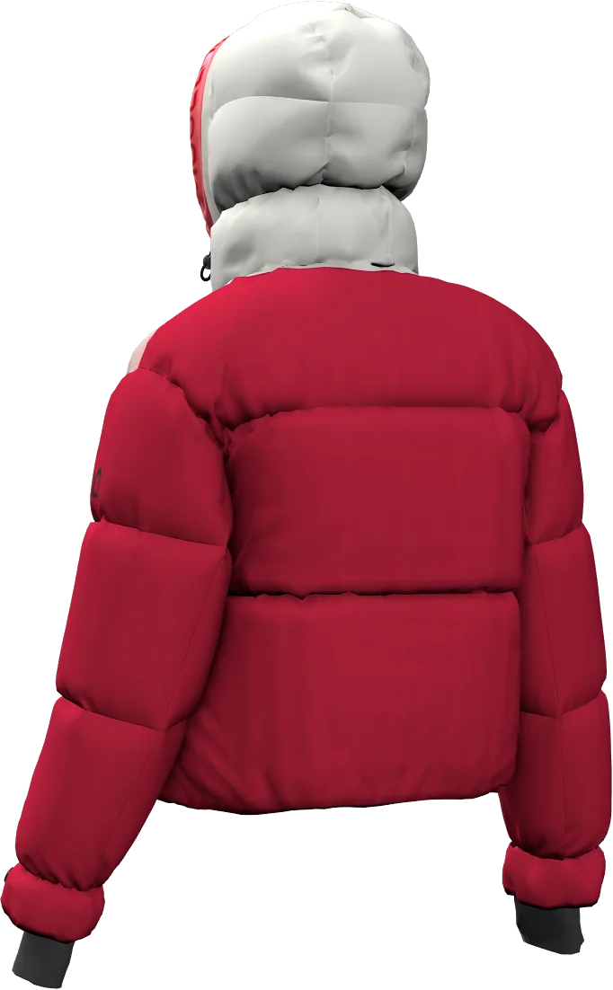 BIG WHITE PADDED WOMAN JACKET