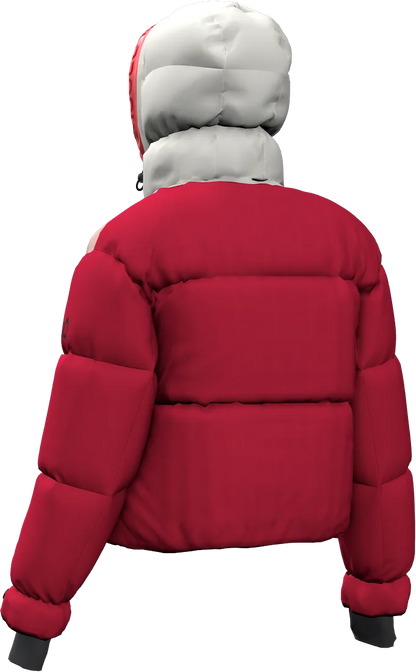 BIG WHITE PADDED WOMAN JACKET