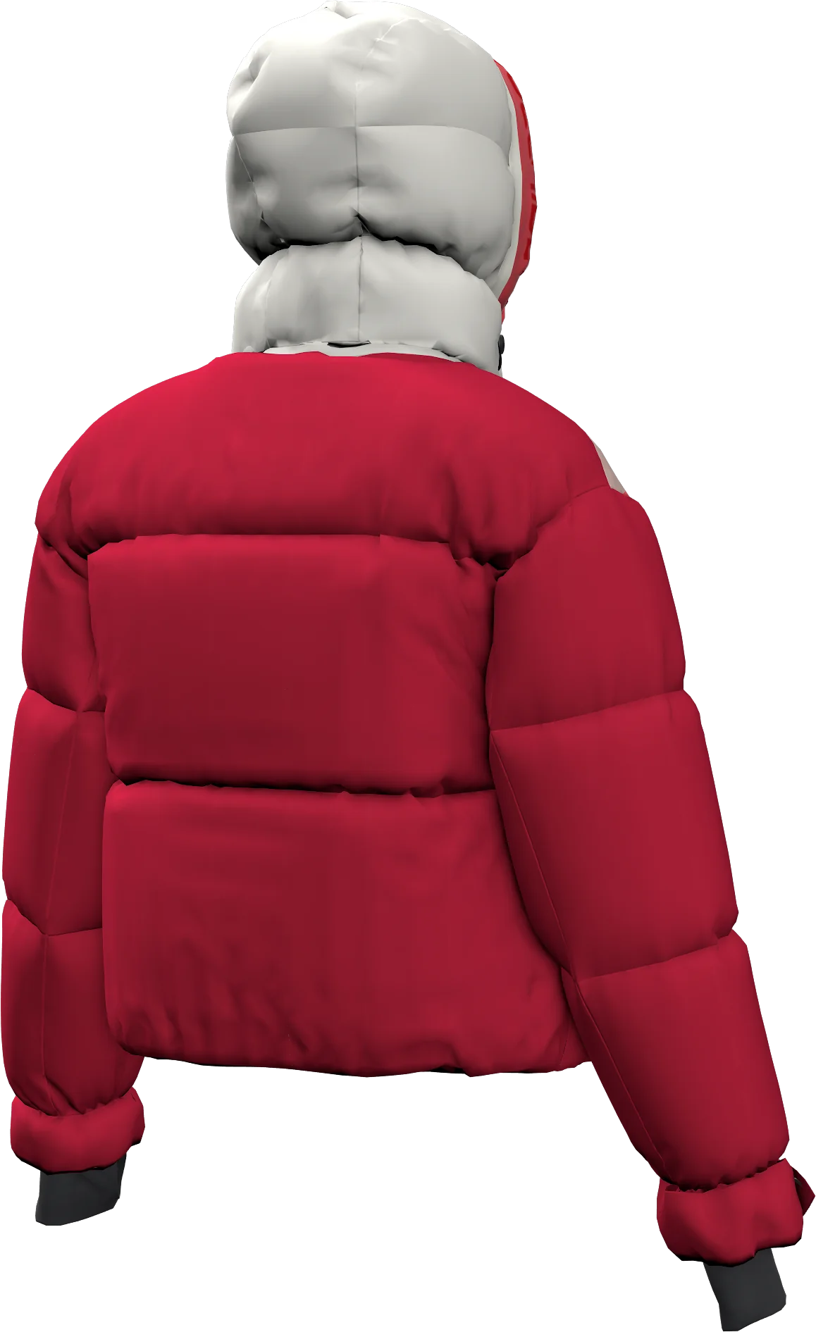 BIG WHITE PADDED WOMAN JACKET
