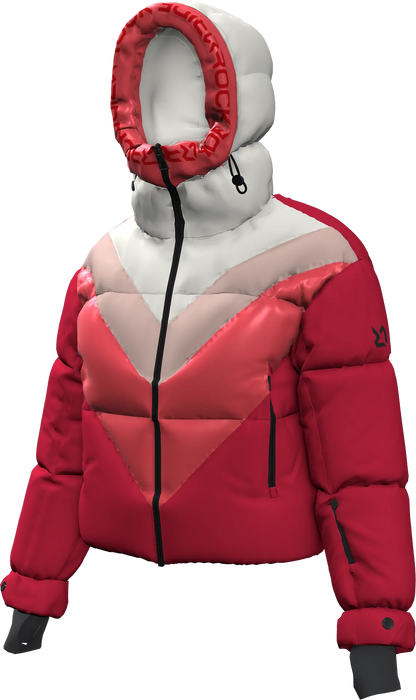 BIG WHITE PADDED WOMAN JACKET