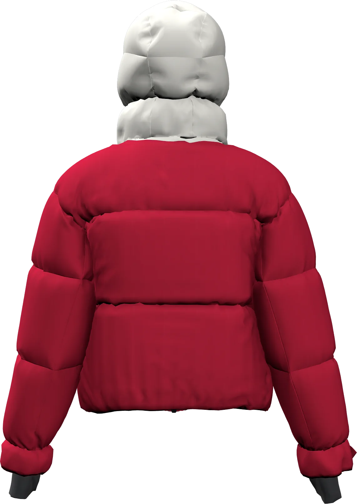 BIG WHITE PADDED WOMAN JACKET