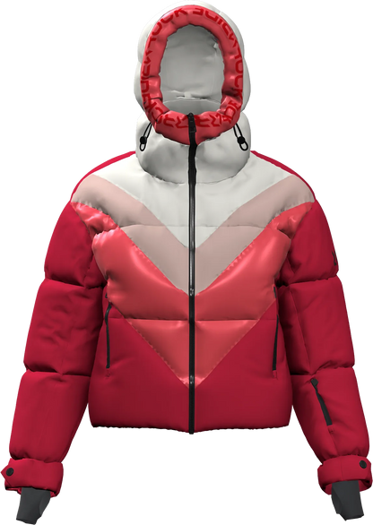BIG WHITE PADDED WOMAN JACKET