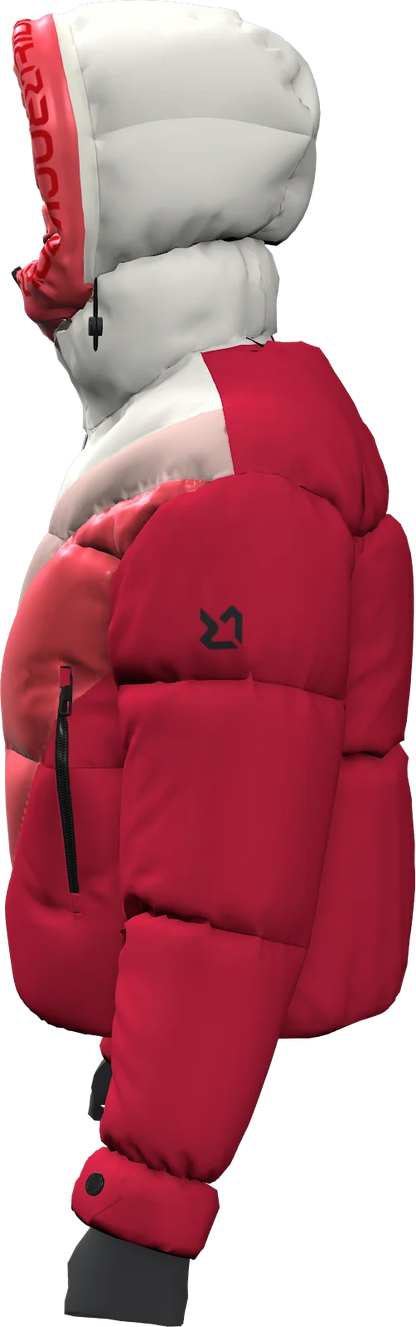 BIG WHITE PADDED WOMAN JACKET