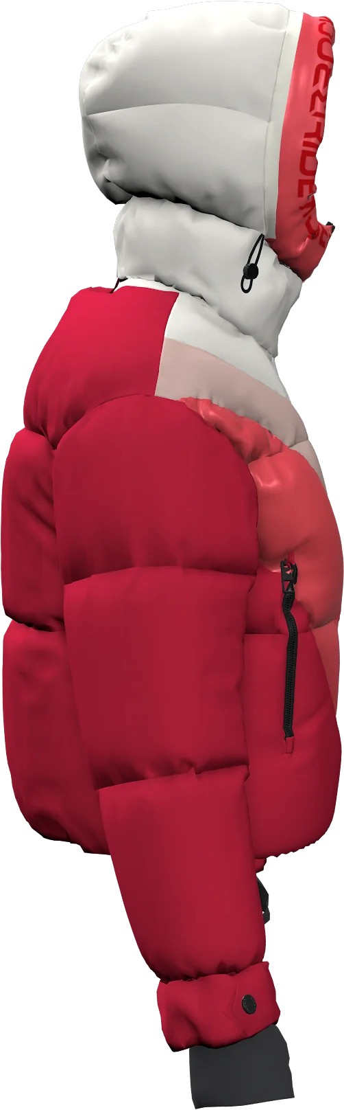 BIG WHITE PADDED WOMAN JACKET