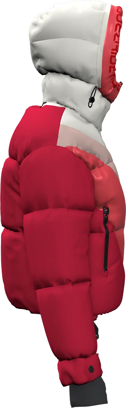 BIG WHITE PADDED WOMAN JACKET